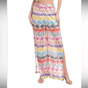 Missoni Multicolor Zigzag Wide Leg Pants